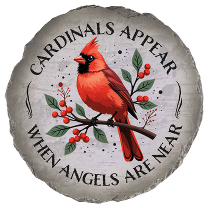 Cottage Garden - Garden Stone Cardinals Appear