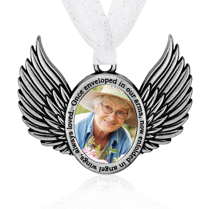 Gloria Duchin - Memorial Wings Picture Frame Ornament