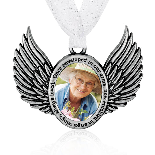 Gloria Duchin - Memorial Wings Picture Frame Ornament
