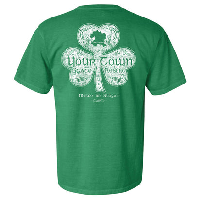 Charleston Apparel - Customizable Celtic Clover Shirt Irish Green St. Patrick's: Large