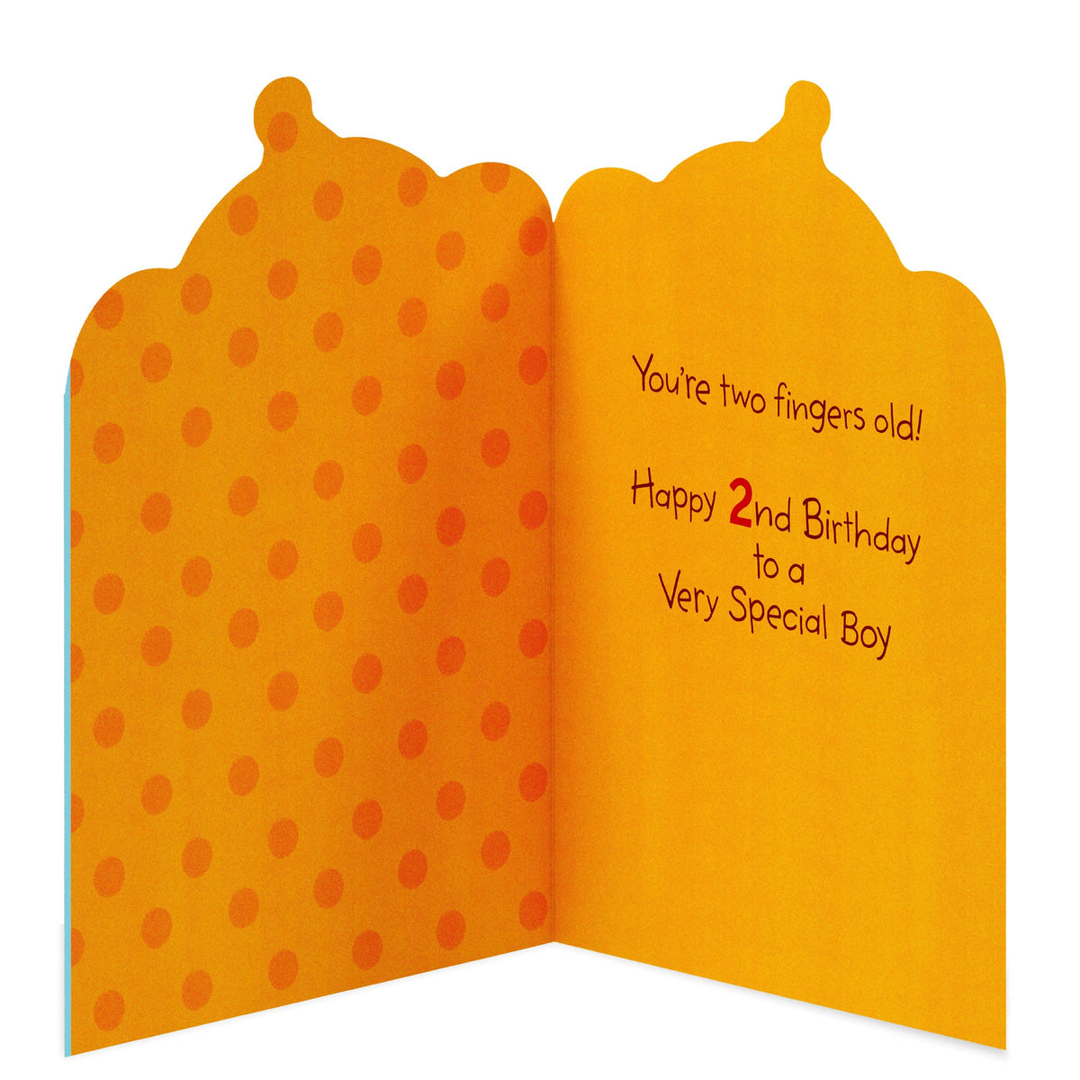 DICKENS INC. - 2nd Birthday Card for Boy (Cheerful Monkey)