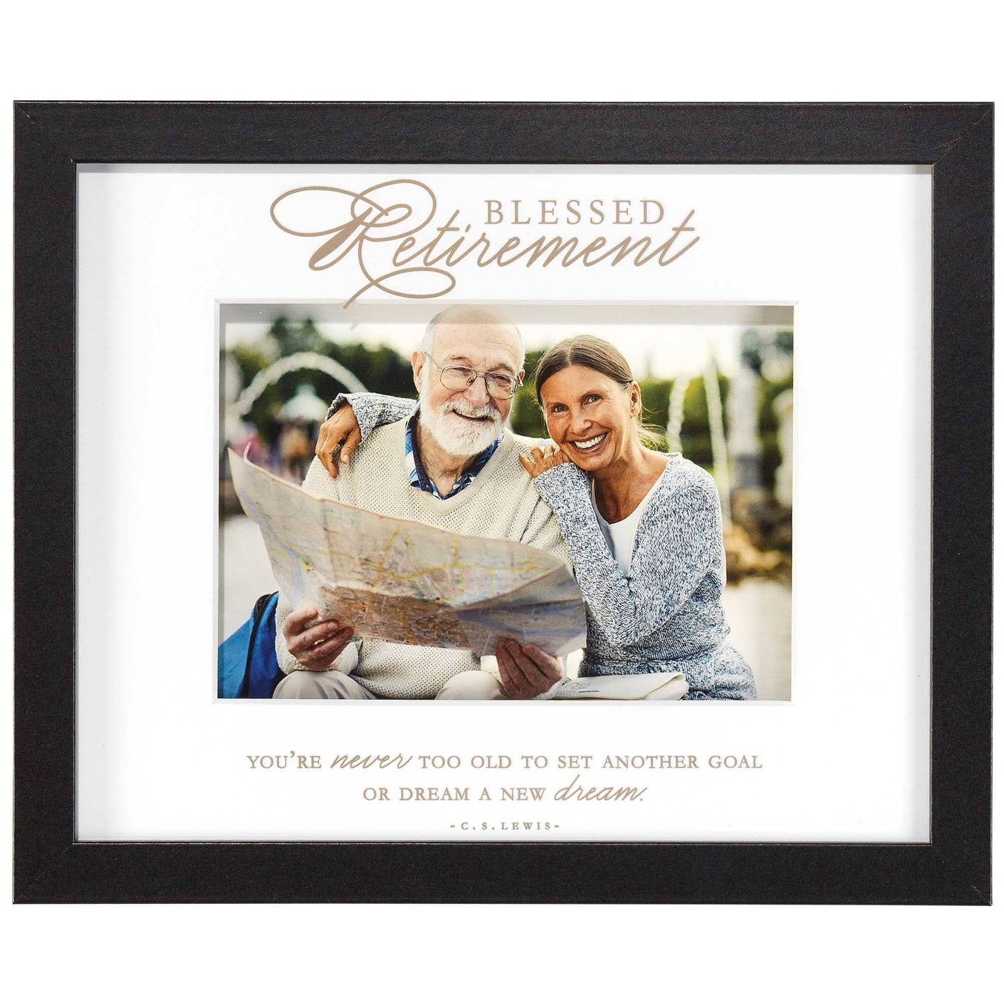 Cottage Garden - Framed Wall Art Blessed Retirement 10x8