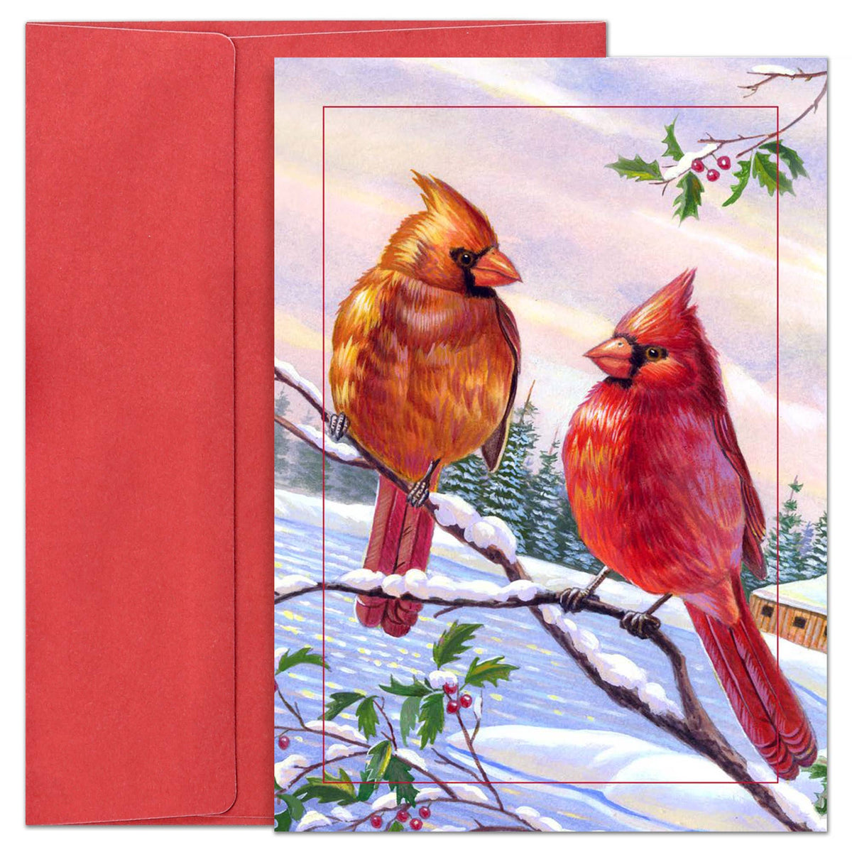 Masterpiece Studios - Cardinal Cheer Boxed Holiday Cards