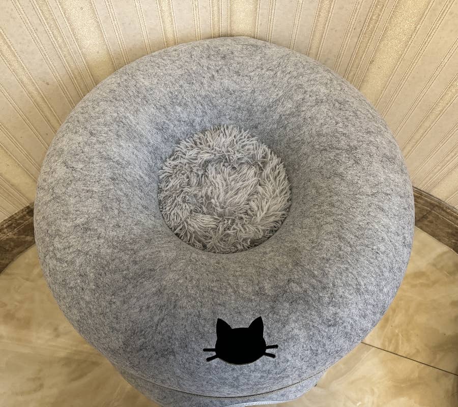 Lightning Dog - Bagel Bed - Action Tunnel/Bed - XL Grey 