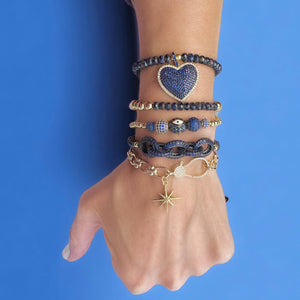 Love, Lisa - Larisa Chain Sexy Link Star Bracelet: Silver