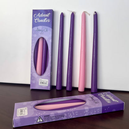 Abbey + CA Gift - Set of 4 Taper Advent Candles