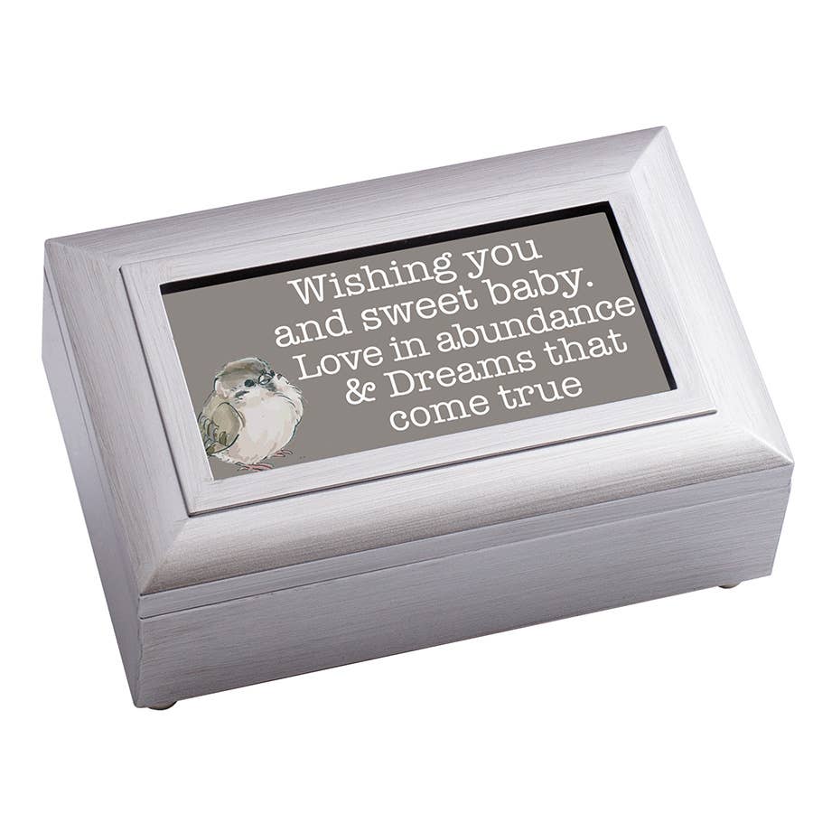 Cottage Garden - Wishing You And Sweet Baby Petite Music Box