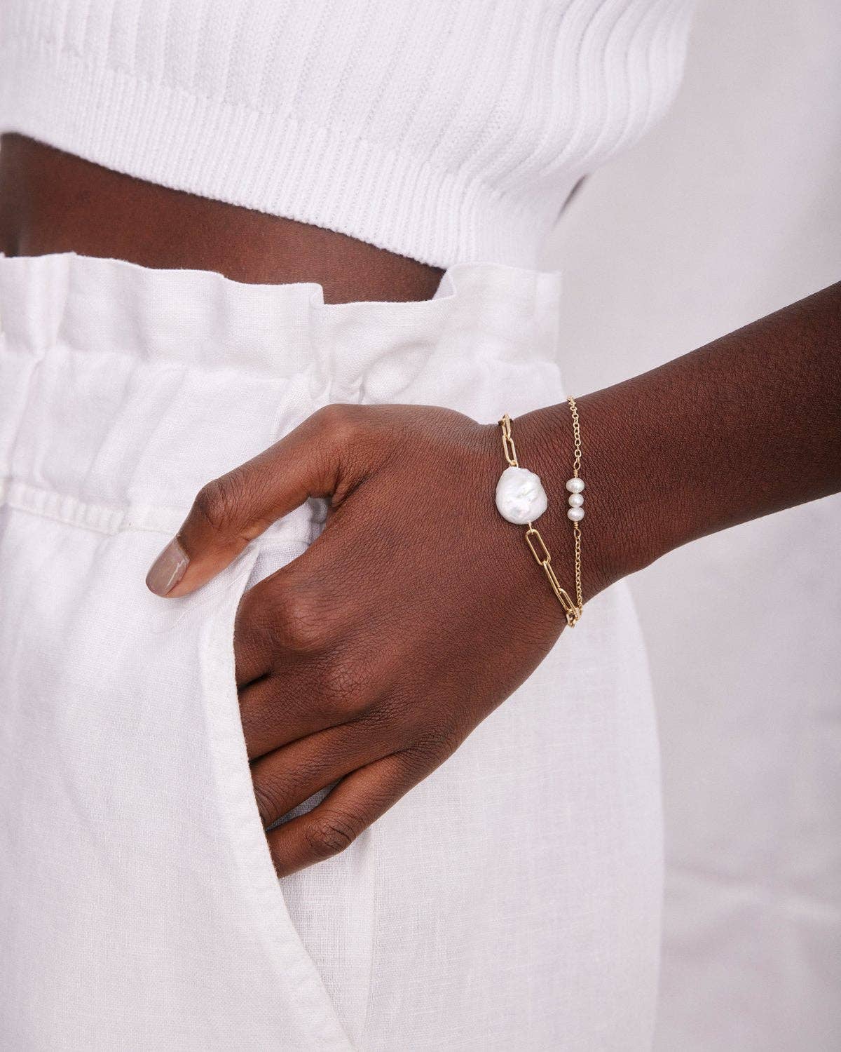 Bryan Anthonys - Grit Dainty Chain Bracelet: Silver