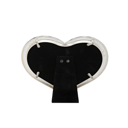 ROMAN - Heart Frame (5X7); Ivory With Rhinestones