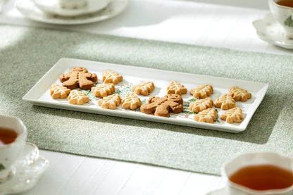 Grace Teaware - Christmas Pine Trees 14" Fine Porcelain Serving Tray