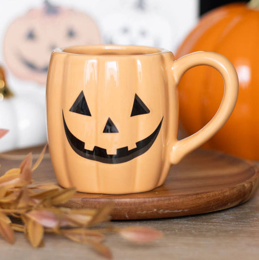 Something Different Wholesale - Jack-o'-Lantern Pumpkin Shaped Halloween Mug