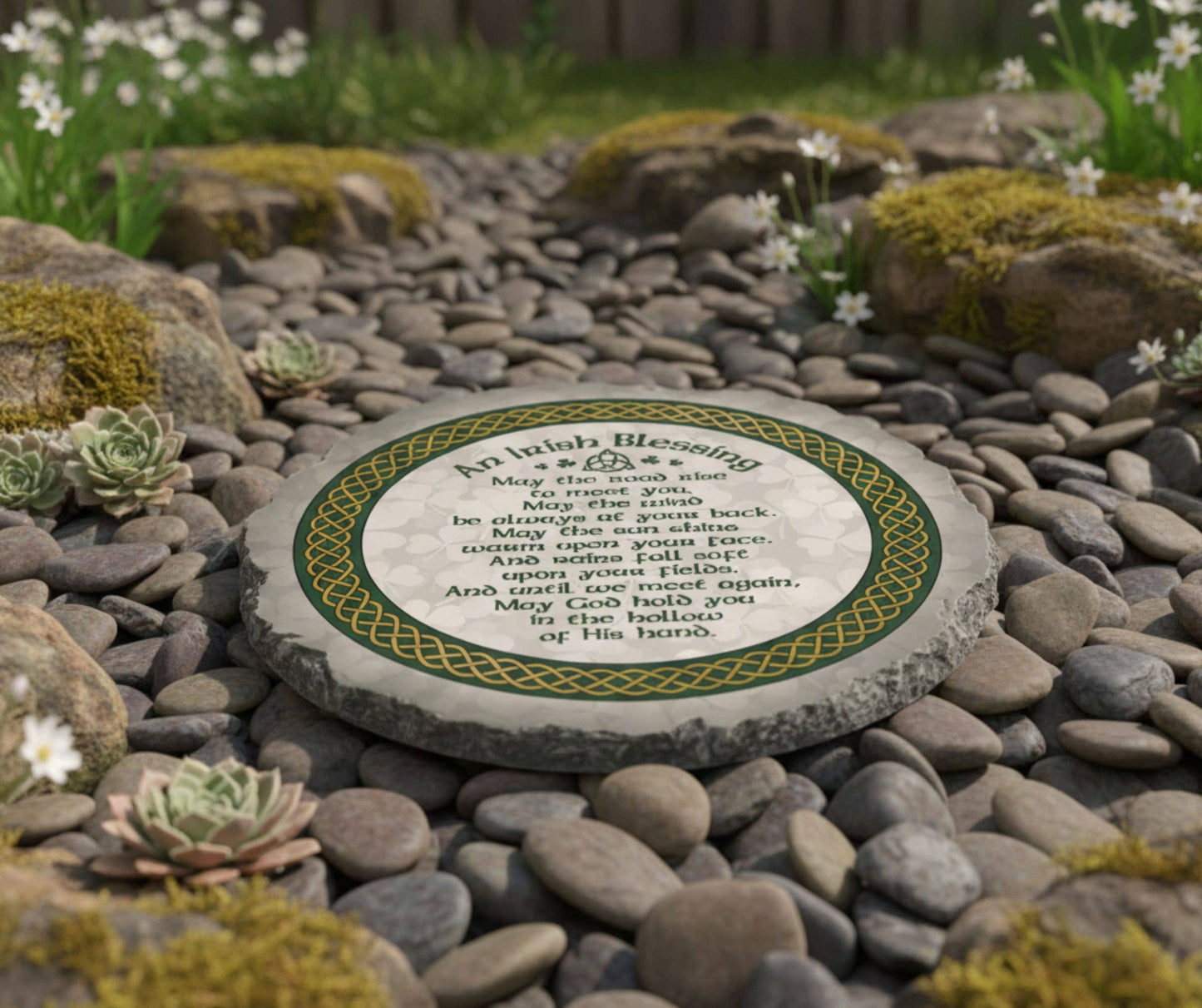 Cottage Garden - Garden Stone An Irish Blessing