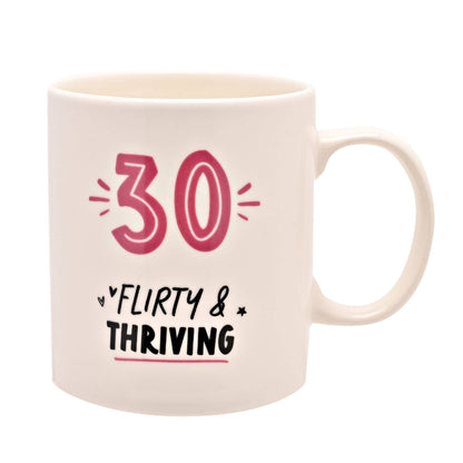 WIDDOP and Co. - Hullabaloo Birthday Mug - 30 Pink