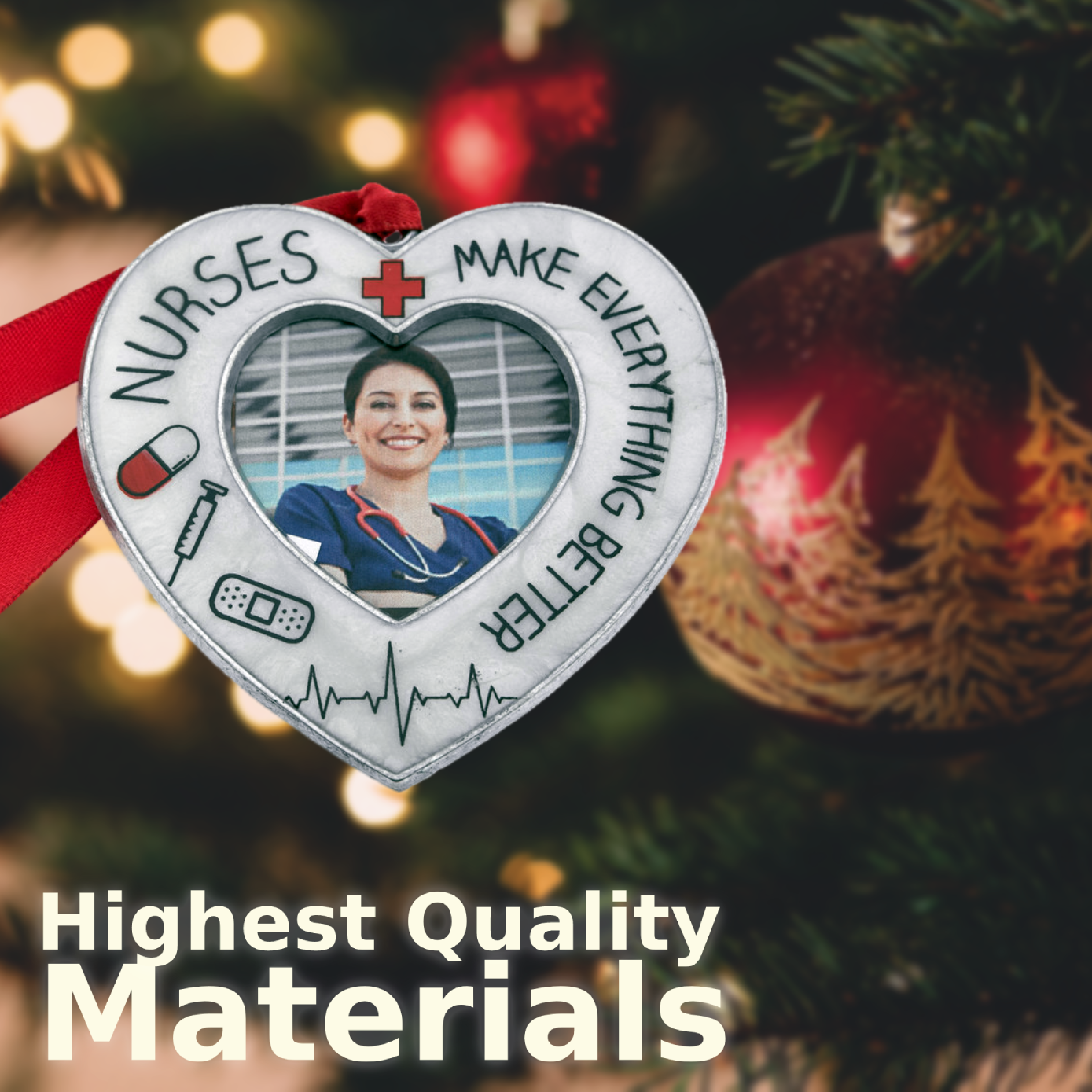 Gloria Duchin - Nurses Picture Frame Ornament