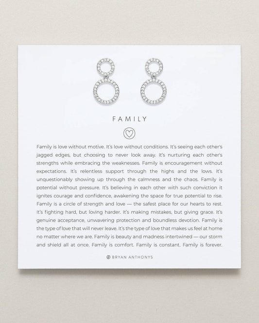 Bryan Anthonys - Family Drop Earrings: Silver