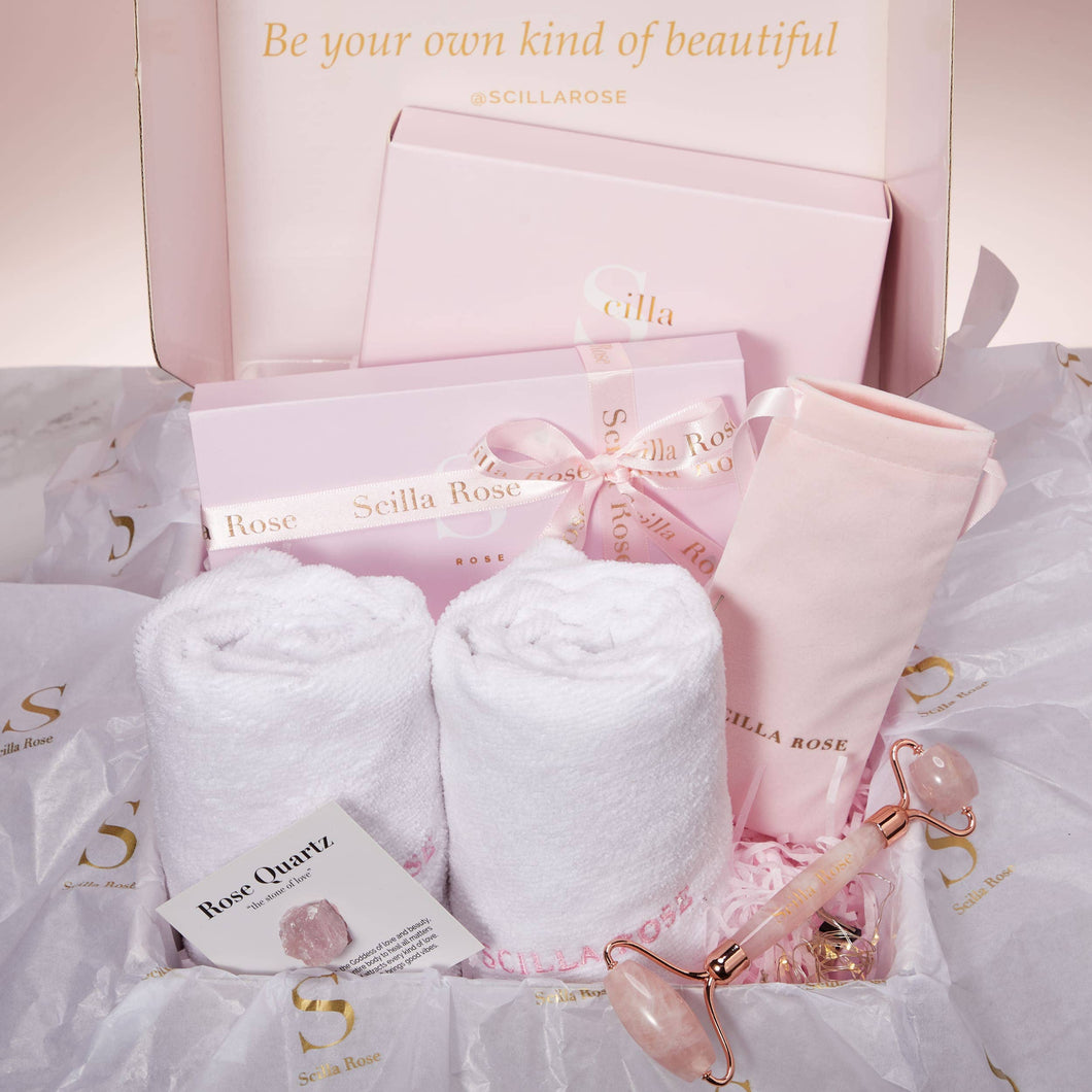 Scilla Rose - The Perfect Self Care Pamper Gift Set-Rose Quartz Spa Bundle