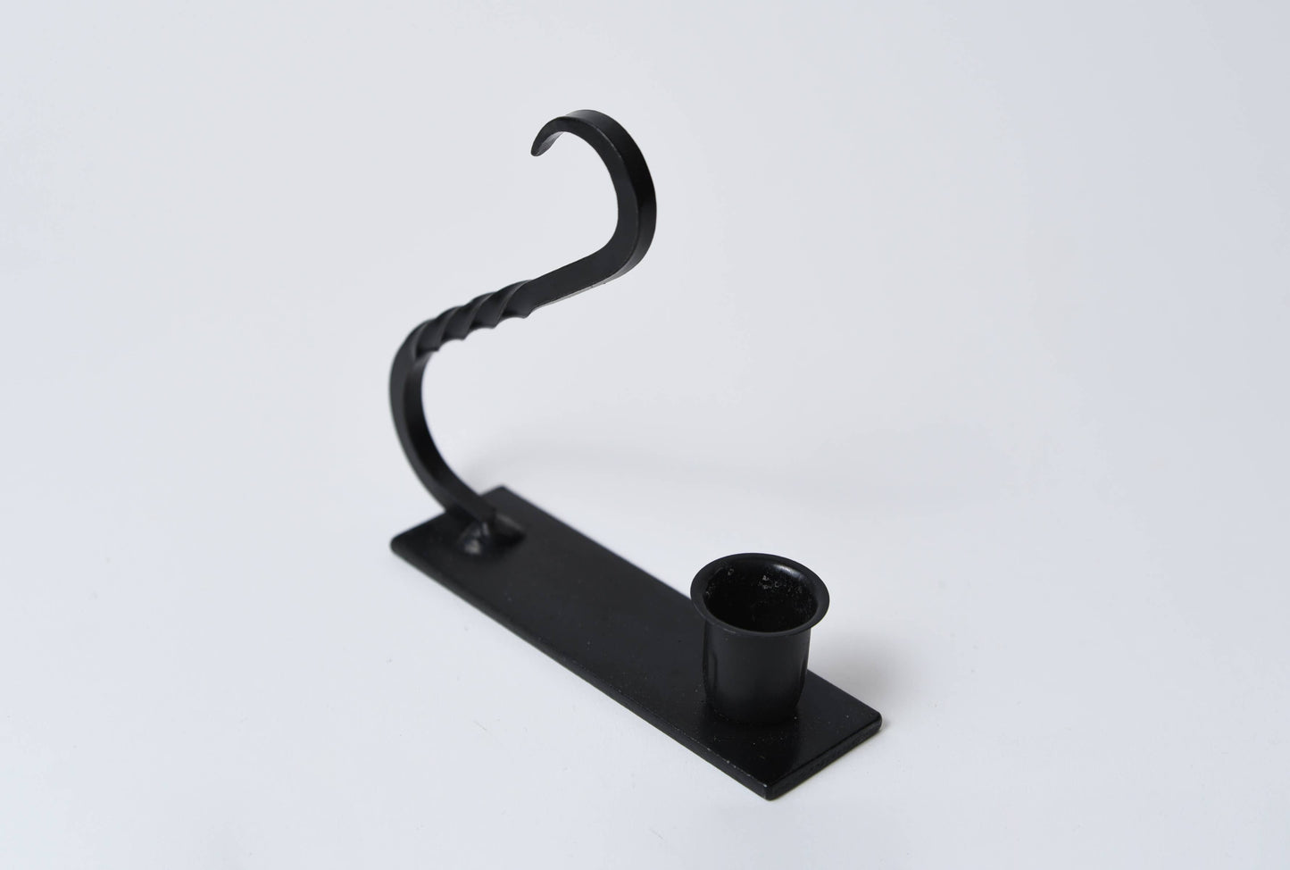 LMS Wholesale - Iron Taper Holder with Curved Handle