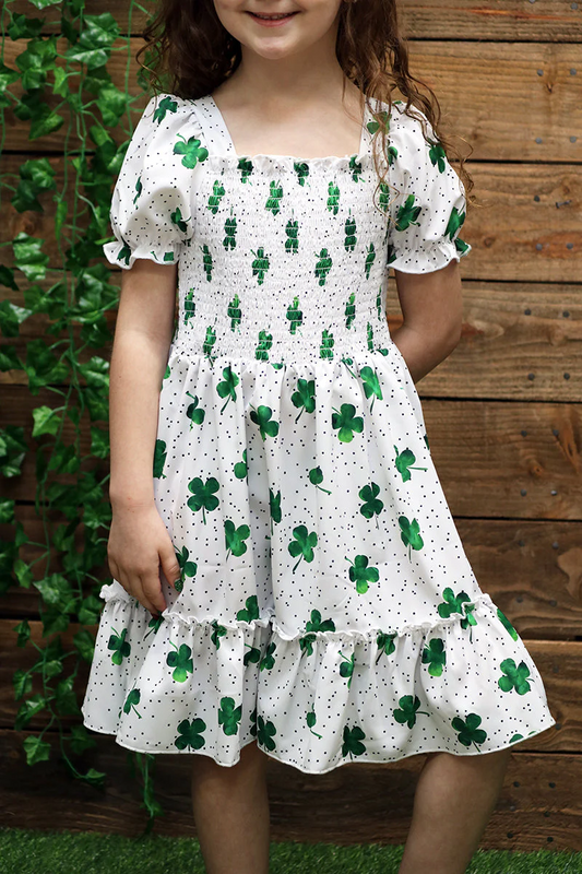Shamrock Printed Dress XS (12-18 M)