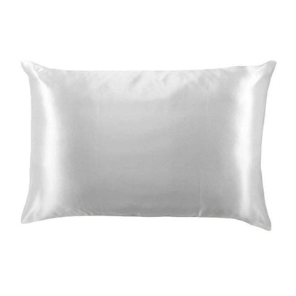 DM Merchandising - Lemon Lavender Solid Silky Satin Pillowcase Open Stock: Lucent CLoud