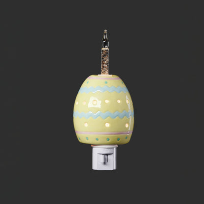 Roman - 7.2"H Easter Egg Bubble Night Light, Spring Decor