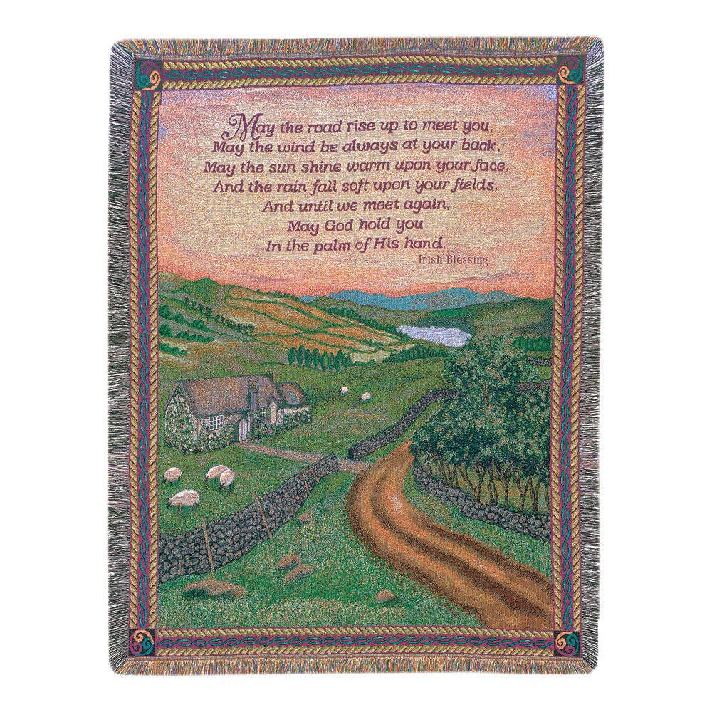 Manual Woodworkers and Weavers, Inc. - Blessing Of Ireland -50X60 Tapestry Throw