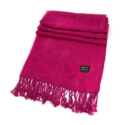 Celtic Ore Crafts - IRS-008I Celtic Trad Pashmina 65cm x 190cm: Pink / 65cm x 190cm