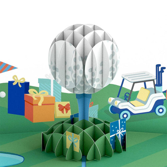Lovepop Cards - Time to Par-Tee Birthday Golf 5x7" Pop-Up Card