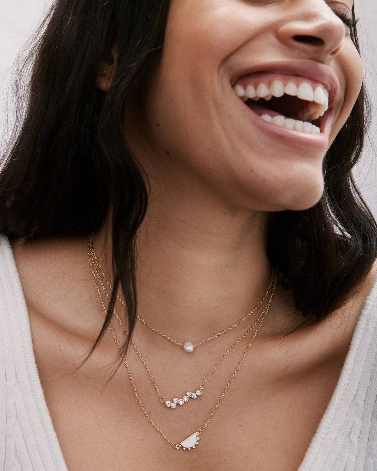 Bryan Anthonys - Mom Necklace: Silver / Crystal