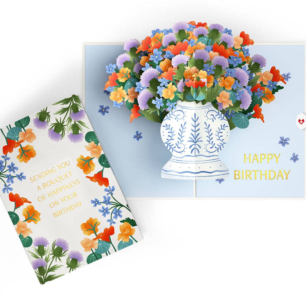 Lovepop Cards - Birthday Bouquet of Happiness 5*7" Pop-Up Card