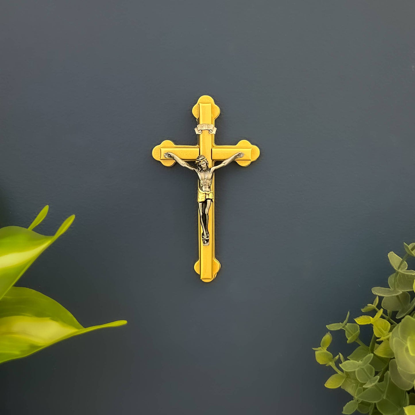 Abbey + CA Gift - 2-tone Mini Wall Crucifix