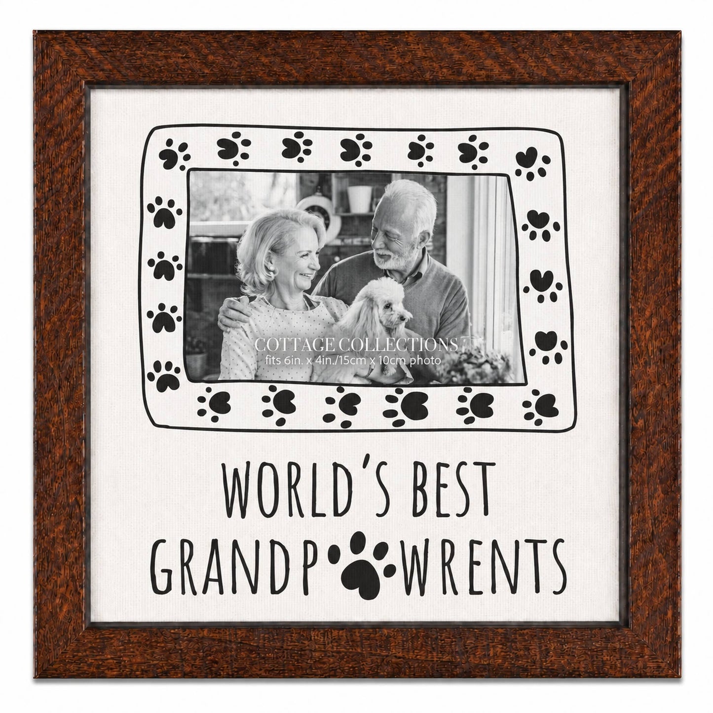 Cottage Garden - Photo Frame Worlds Best Grandpawrents