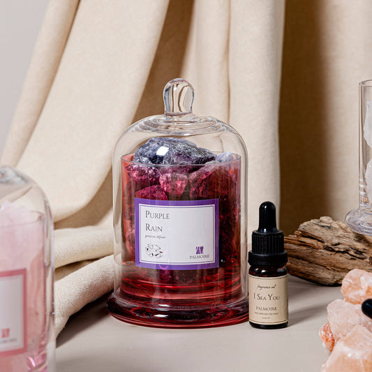 Palmoire Home Fragrance - Purple Rain Gemstone Diffuser [lavender/jasmine/lily/musk]