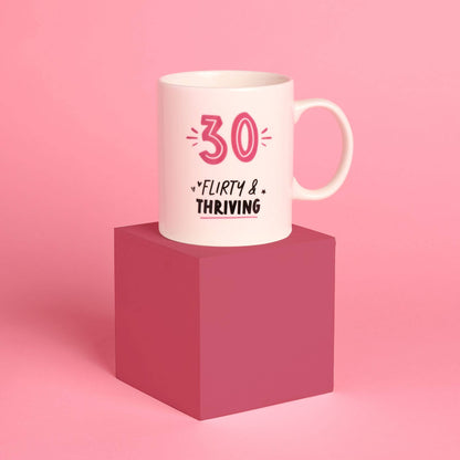 WIDDOP and Co. - Hullabaloo Birthday Mug - 30 Pink