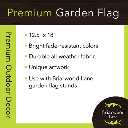 Briarwood Lane - My Home Sweet Home  Double Sided Garden Flag 18" x 12.5"