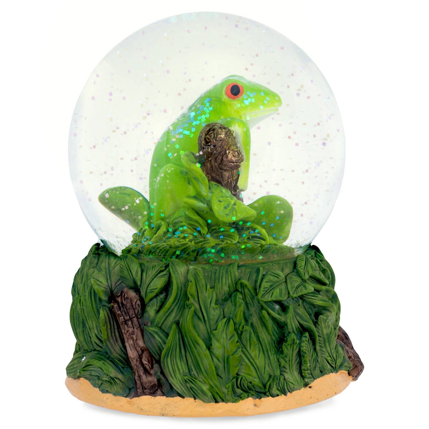 Cottage Garden - Playful Tree Frog 100MM Musical Snow Globe