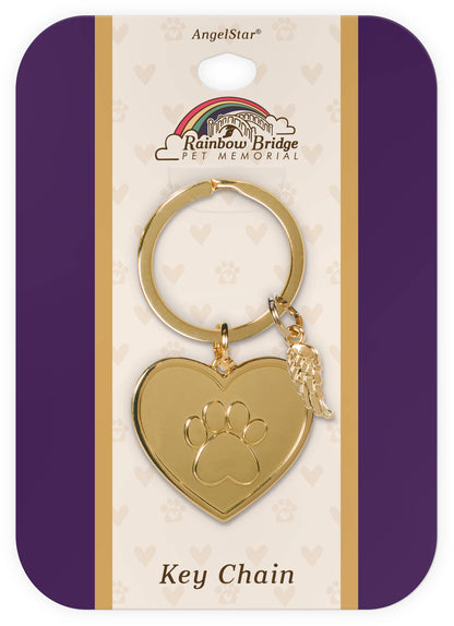 AngelStar - Listen to your Heart - Rainbow Bridge Keychain