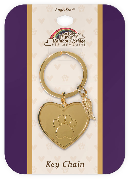 AngelStar - Listen to your Heart - Rainbow Bridge Keychain