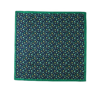 Celtic Ore Crafts - IRS-036D Polysilk Scarf Shamrock Green/Navy