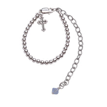 Load image into Gallery viewer, Cherished Moments - Boy&#39;s Baptism to Bride™ Sterling Silver Cross Bracelet Gift
