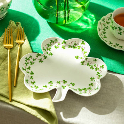Grace Teaware - Shamrock 8.75" Fine Porcelain Serving Plate