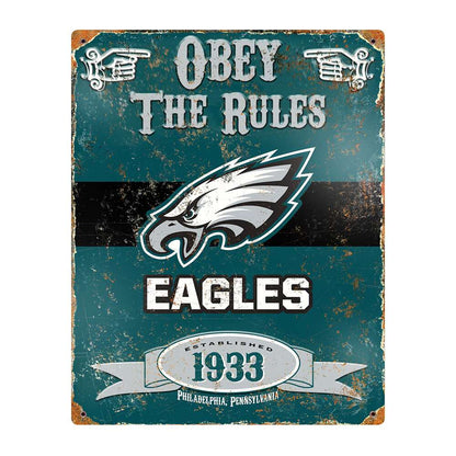 Party Animal, Inc. - Philadelphia Eagles Embossed Metal Sign