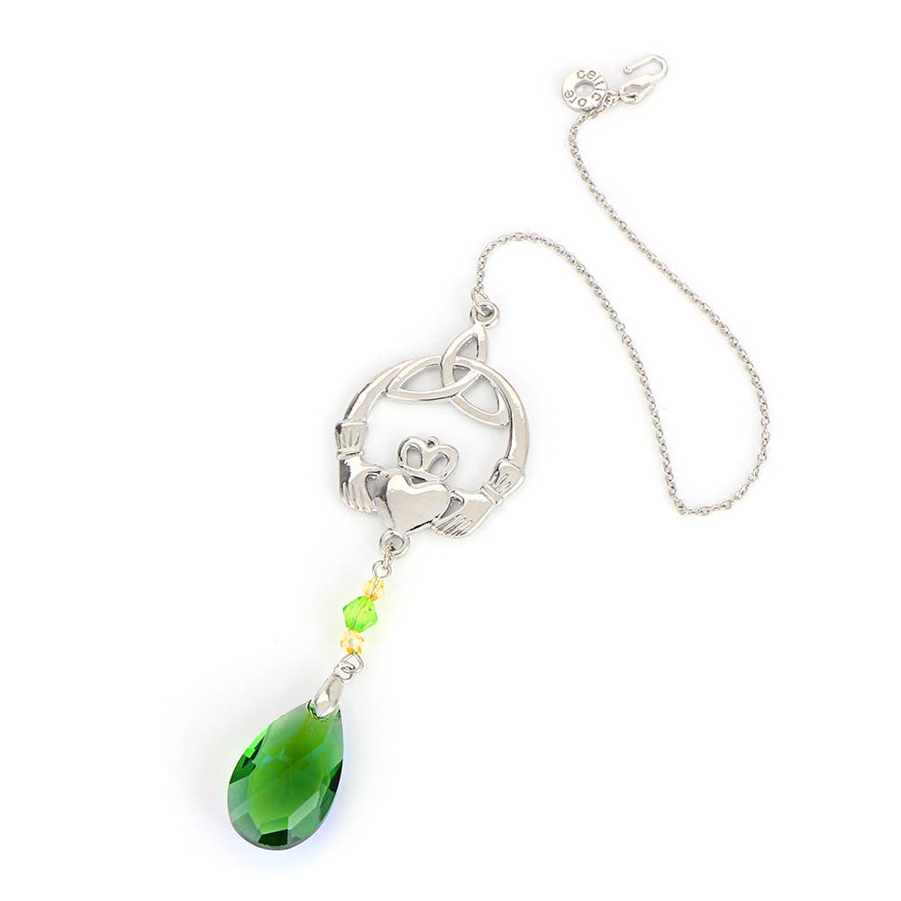 Celtic Ore Crafts - IRG-002D Celtic Suncatcher Claddagh................: Silver / One Size