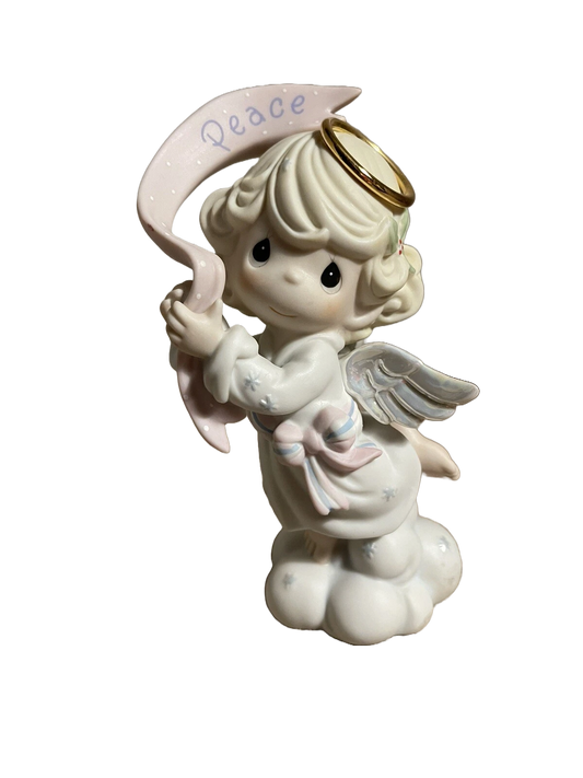 Precious Moments "Bringing You the Gift of Peace" Dated Porcelain Figurine