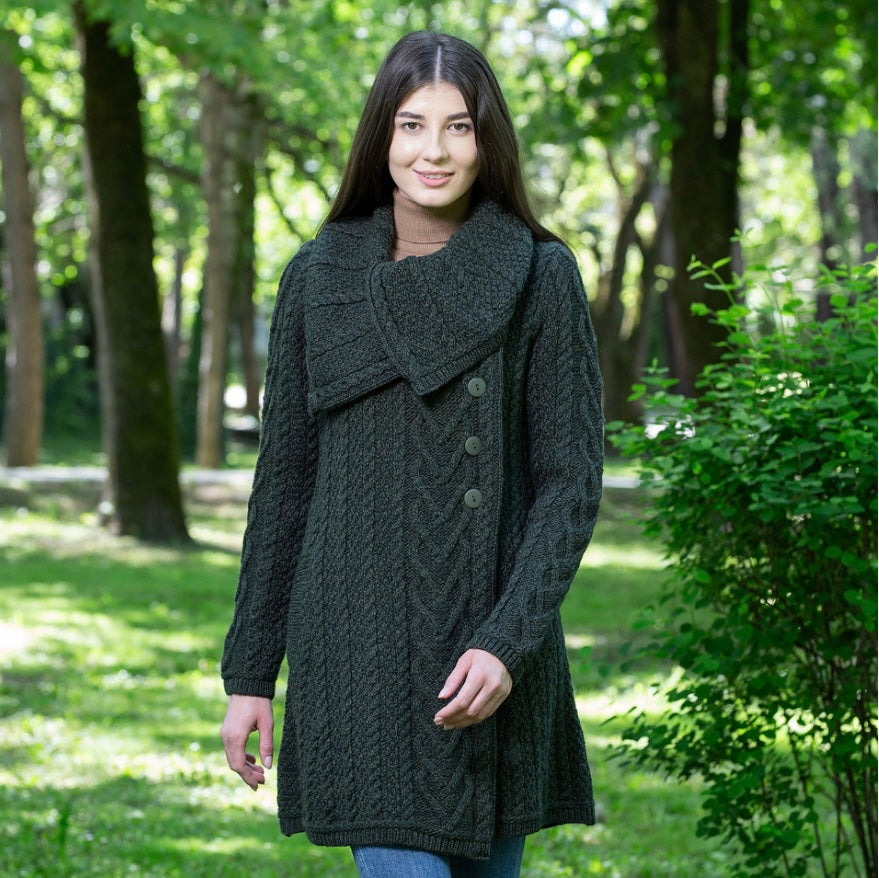 SAOL Classic Aran Cable Coat
