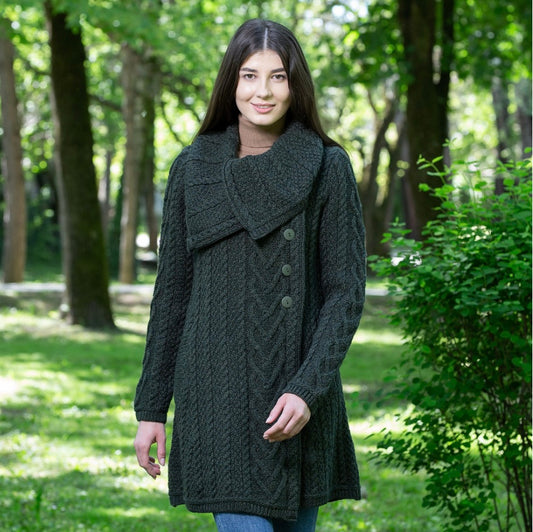 SAOL Classic Aran Cable Coat