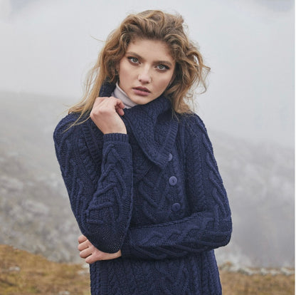 SAOL Classic Aran Cable Coat