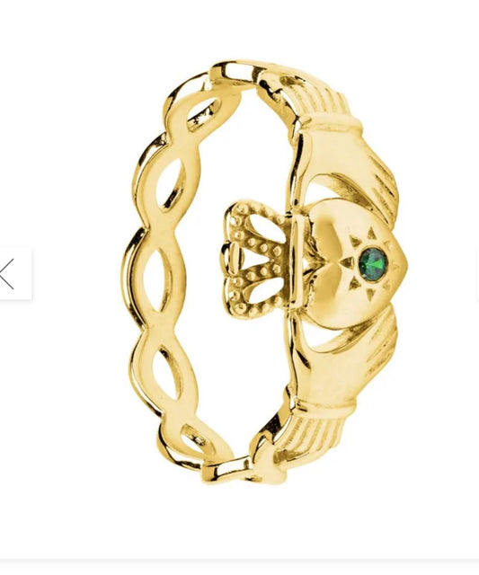 ShanOre 14KT Gold Vermeil Claddagh Ring