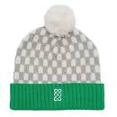 Patrick Francis Emerald/Taupe/Cream Spotty Kids Knit Hat