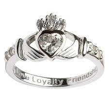 ShanOre Claddagh April Birthstone Ring