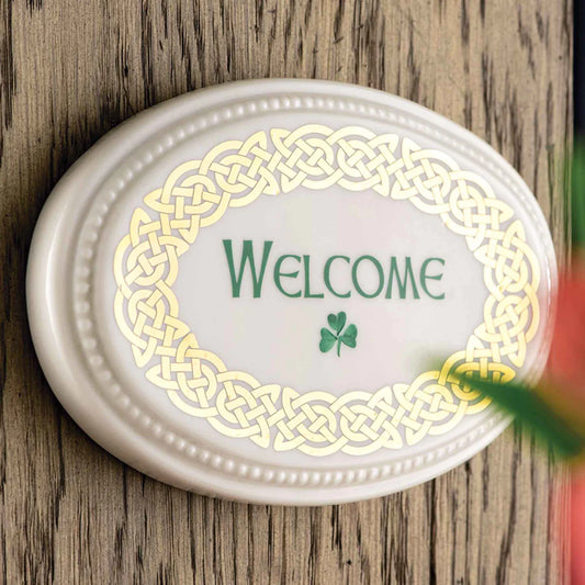 Belleek Welcome Plaque 4557